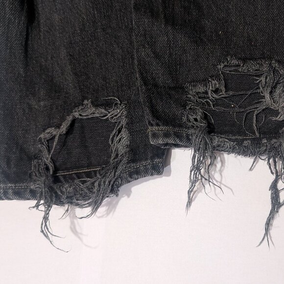 COH Vintage Liya High Rise Classic Fit Distressed Crop Jean, Dark Tempest - Picture 13 of 13